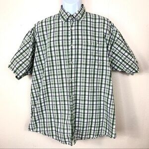 Wrangler Men’s Shirt plaid Green Sz XL button